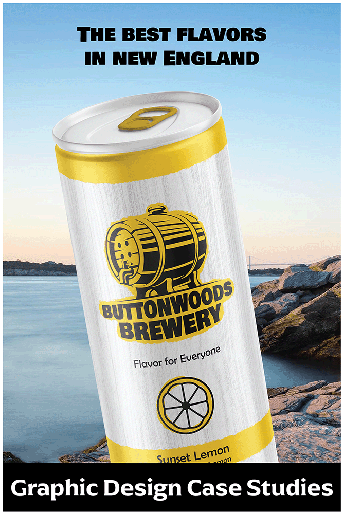 Graphic Design Case Studies. Buttonwoods Brewery Poster